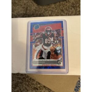 2020 Panini Donruss Optic - Rated Rookies Blue Scope Prizm #160 Tee Higgins (RC)